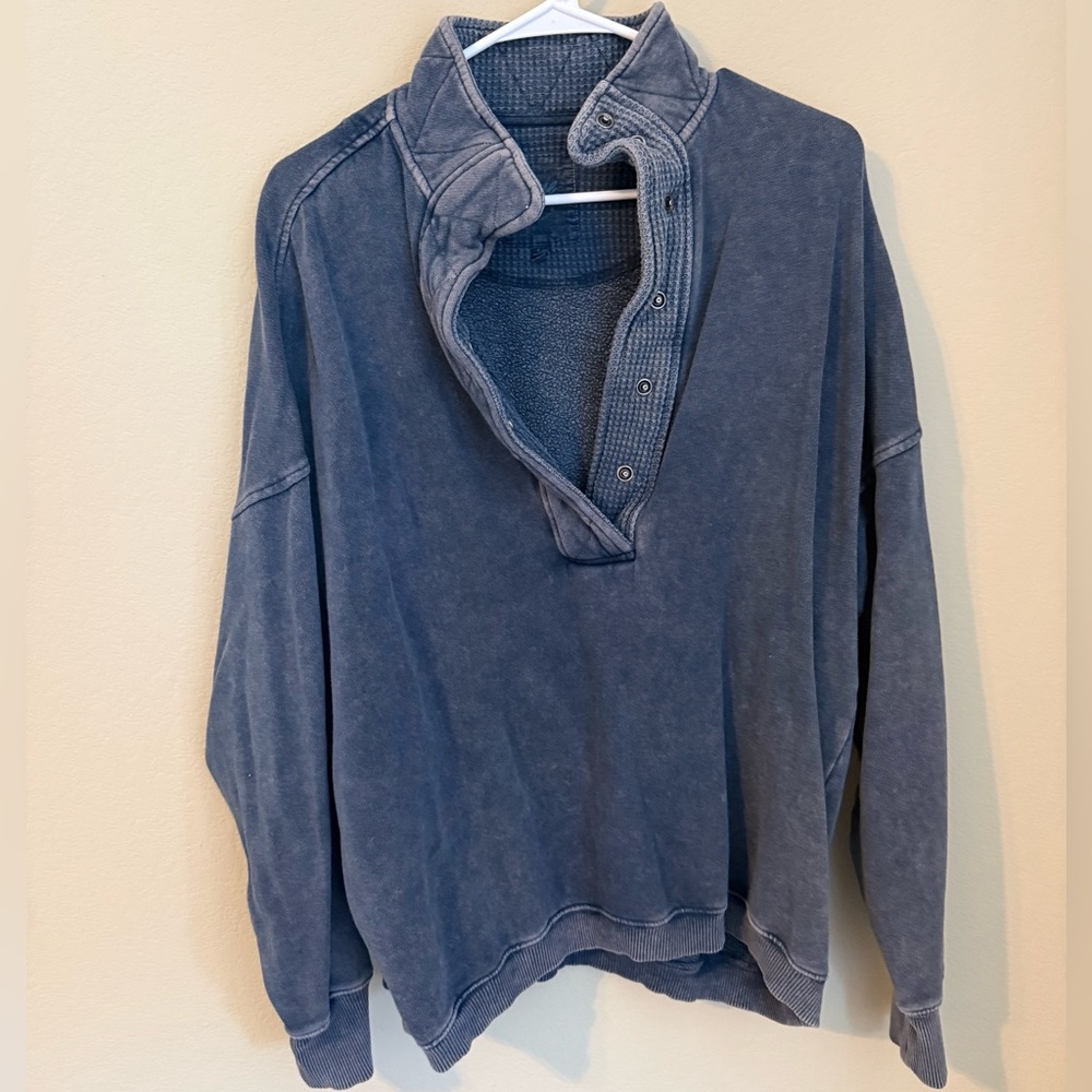 Aerie 1/4 Button Snap Pullover